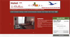 Desktop Screenshot of hotel-le-challans.com
